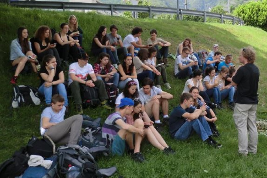 Gruppenbild "Neophyten und Neozoen im Tessin" (2014)